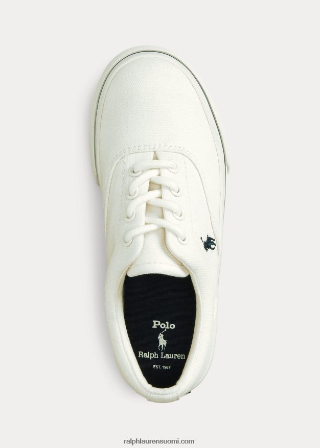 Ralph Lauren lapset Keaton canvas -lenkkarit 0Z24ZR7276 pergamentti kerma