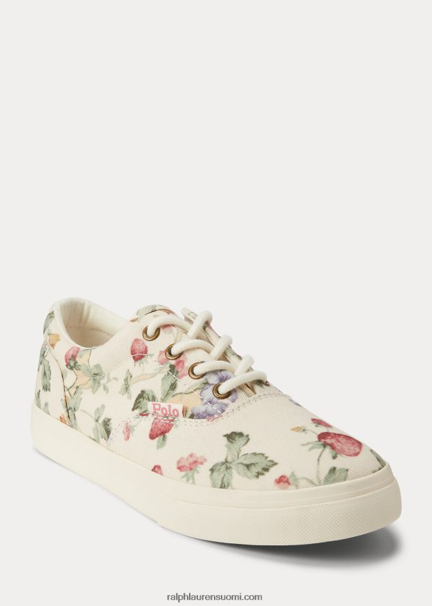 Ralph Lauren lapset Keaton kukkakankainen lenkkari 0Z24ZR9986 mansikkakermaprintti