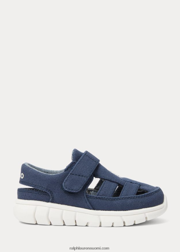Ralph Lauren lapset barnes fisherman canvas ez tennarit 0Z24ZR6346 laivasto