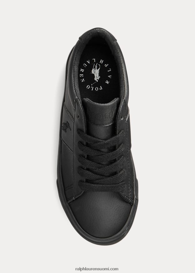 Ralph Lauren lapset sayer keinonahkainen lenkkari 0Z24ZR6379 kolminkertainen musta