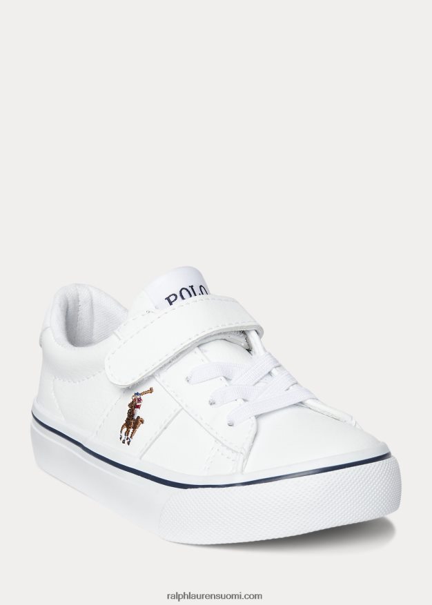 Ralph Lauren lapset sayer keinonahkainen ps-lenkkari 0Z24ZR6349 valkoinen multi