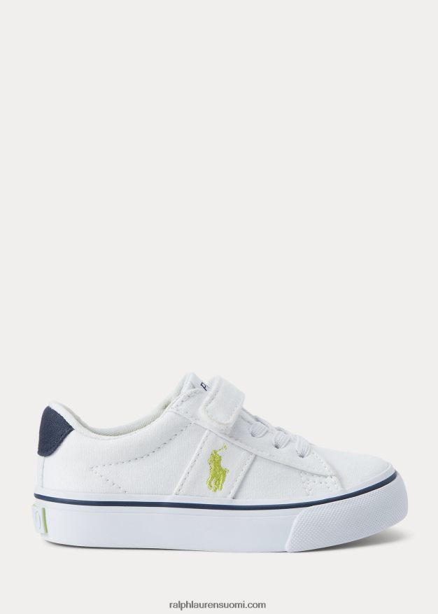 Ralph Lauren lapset sayer puuvilla canvas ps lenkkari 0Z24ZR6347 valkoinen