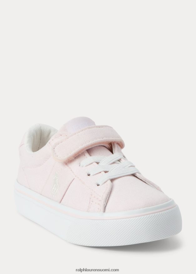 Ralph Lauren lapset sayer puuvilla canvas ps lenkkari 0Z24ZR7260 vaaleanpunainen