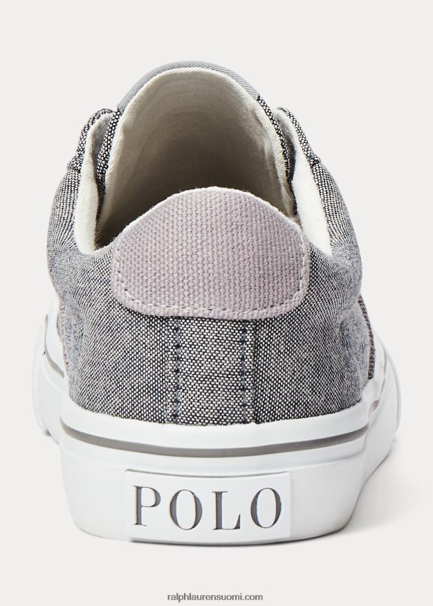 Ralph Lauren lapset sayer puuvillakankainen tennarit 0Z24ZR9892 chambray sininen