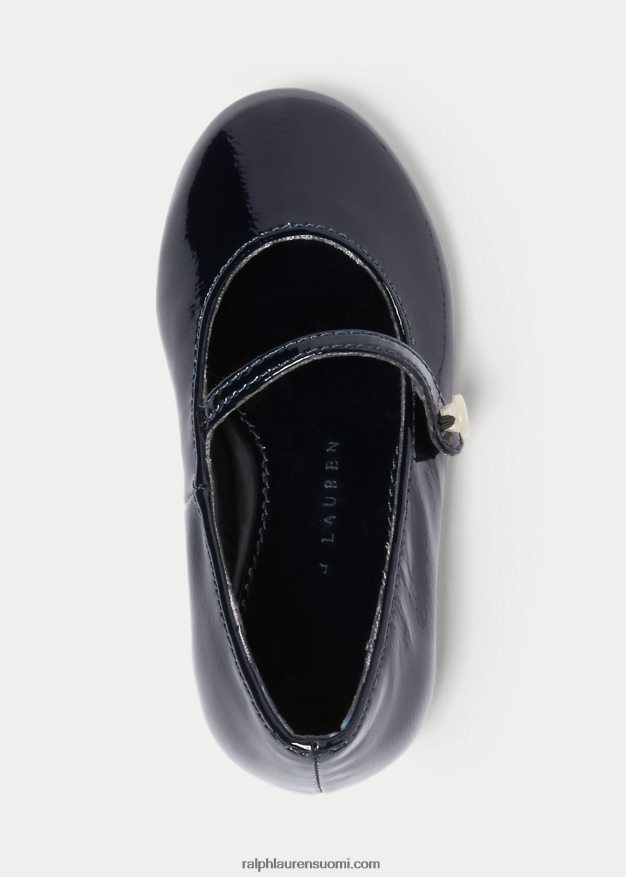 Ralph Lauren lapset alyssa nahka mary jane 0Z24ZR7271 laivasto
