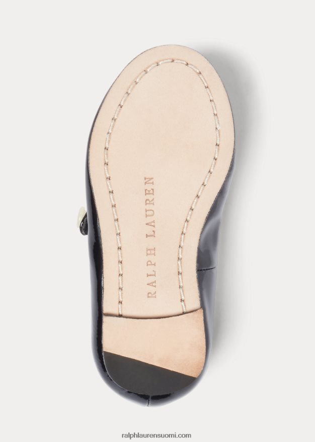 Ralph Lauren lapset alyssa nahka mary jane 0Z24ZR7271 laivasto