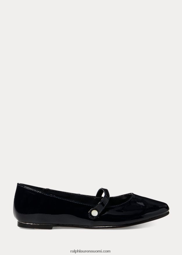 Ralph Lauren lapset alyssa nahka mary jane 0Z24ZR7290 laivasto