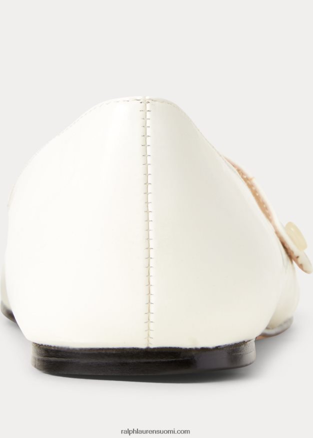 Ralph Lauren lapset alyssa nahka mary jane 0Z24ZR7301 valkoinen kiiltonahka