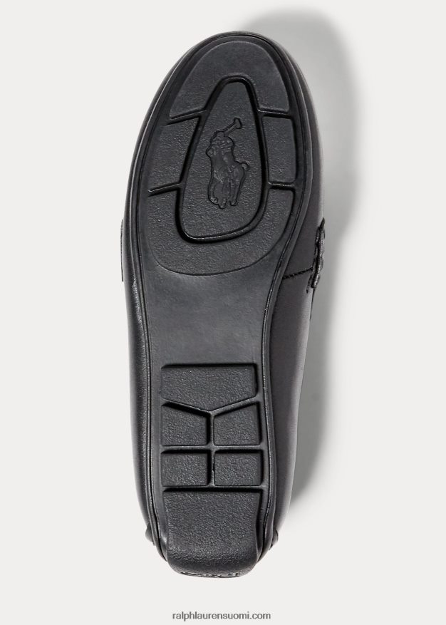 Ralph Lauren lapset nahkainen penny loafer 0Z24ZR6364 musta
