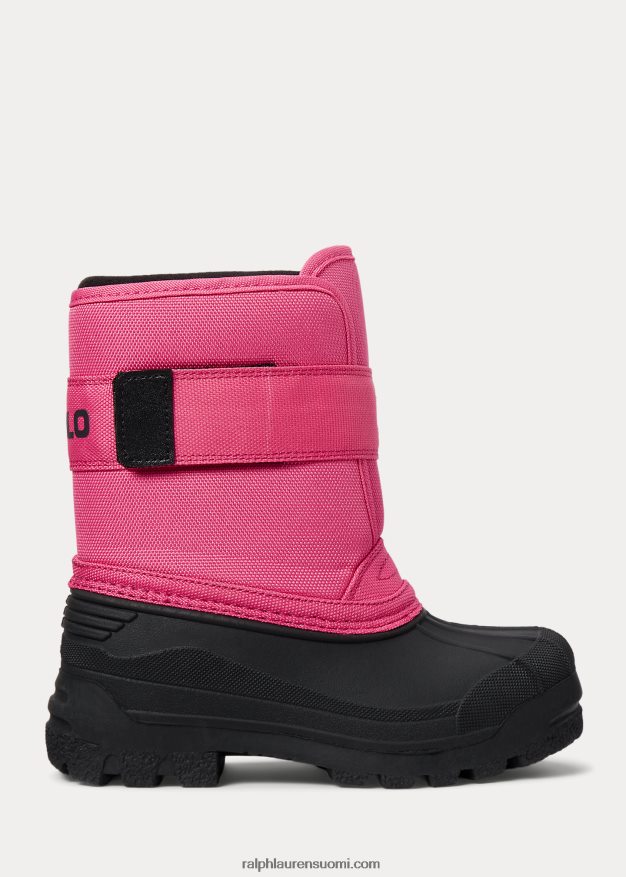 Ralph Lauren lapset everlee fleecevuorattu saapas 0Z24ZR7650 baja pink nylon musta