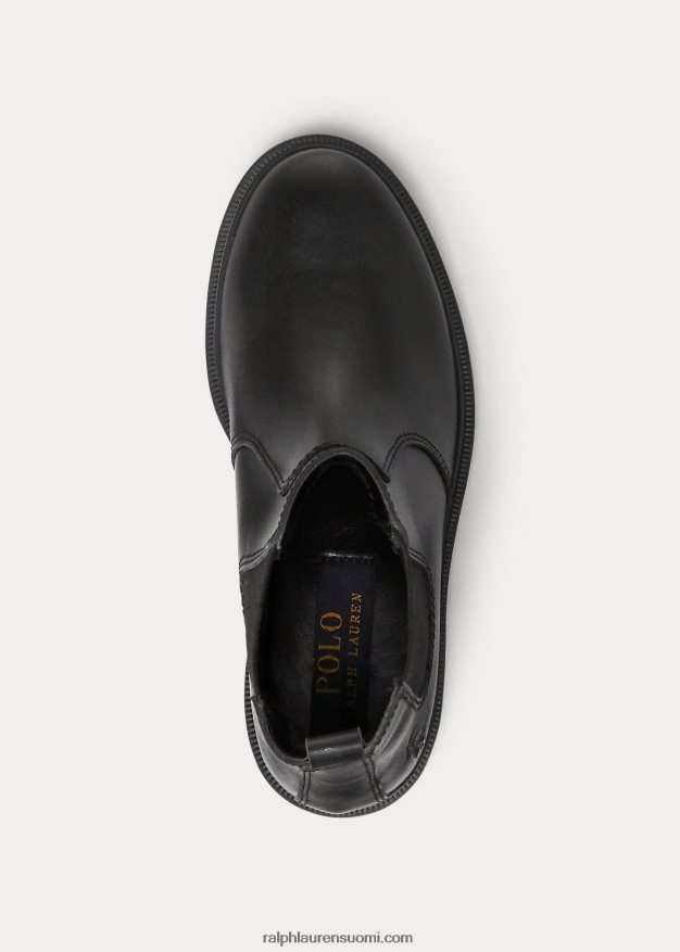 Ralph Lauren lapset glaston nahkasaappaat 0Z24ZR6381 musta