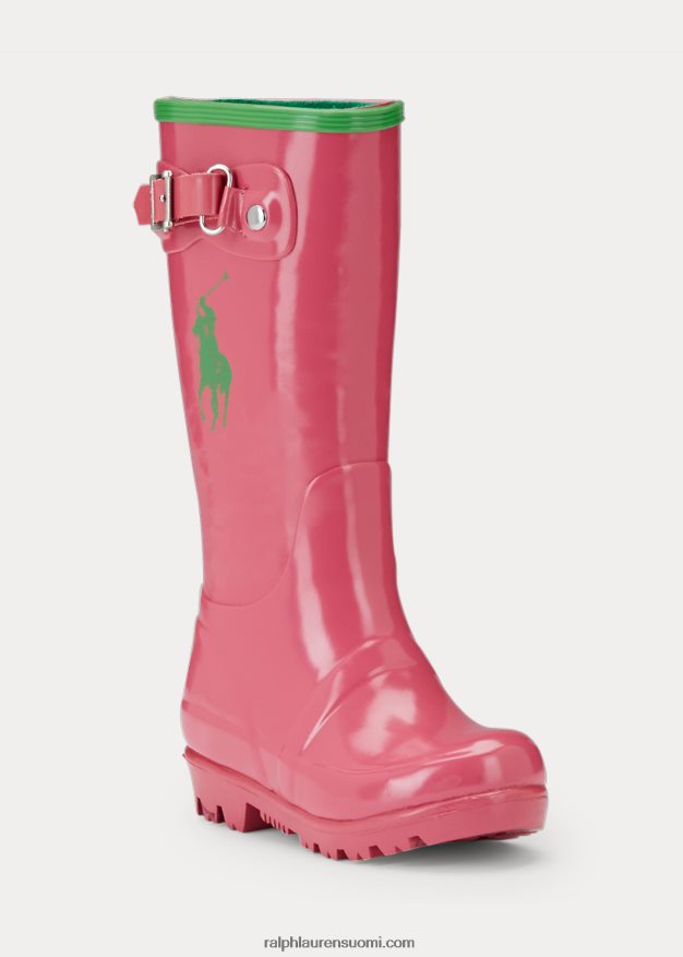 Ralph Lauren lapset ralph sadesaappaat 0Z24ZR7273 pinkki/vihreä