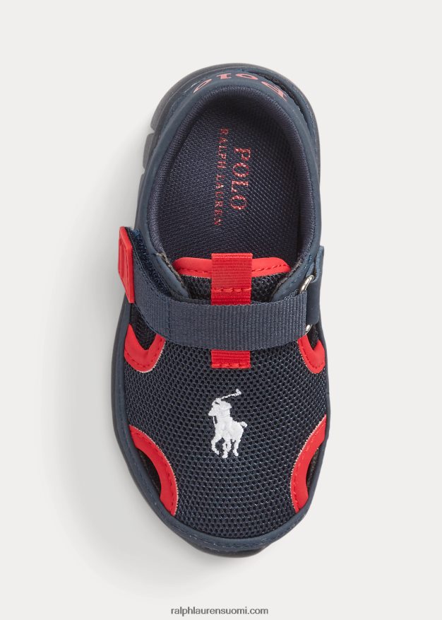 Ralph Lauren lapset barnes mesh ez sandaali 0Z24ZR6345 laivasto
