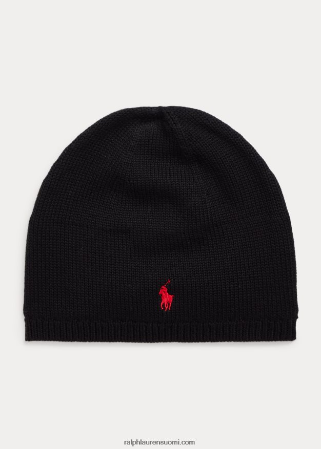 Ralph Lauren lapset puuvilla hattu 0Z24ZR6540 musta
