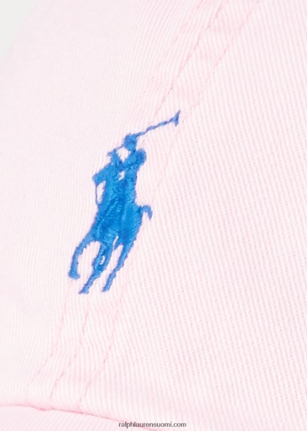 Ralph Lauren lapset puuvillainen chino-pallolippis 0Z24ZR6484 karmelin pinkki