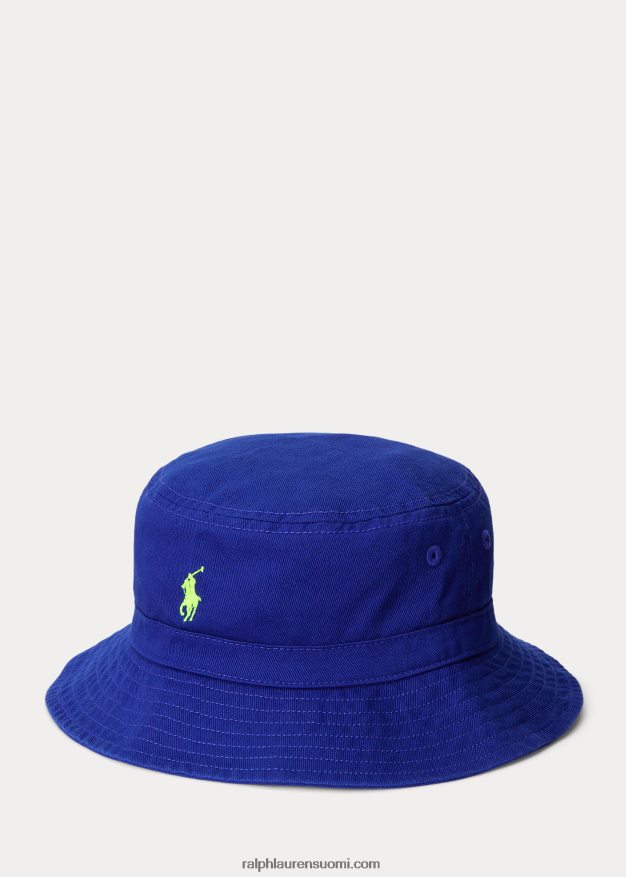 Ralph Lauren lapset puuvillatvilli ämpärihattu 0Z24ZR6498 kuninkaallinen perintö