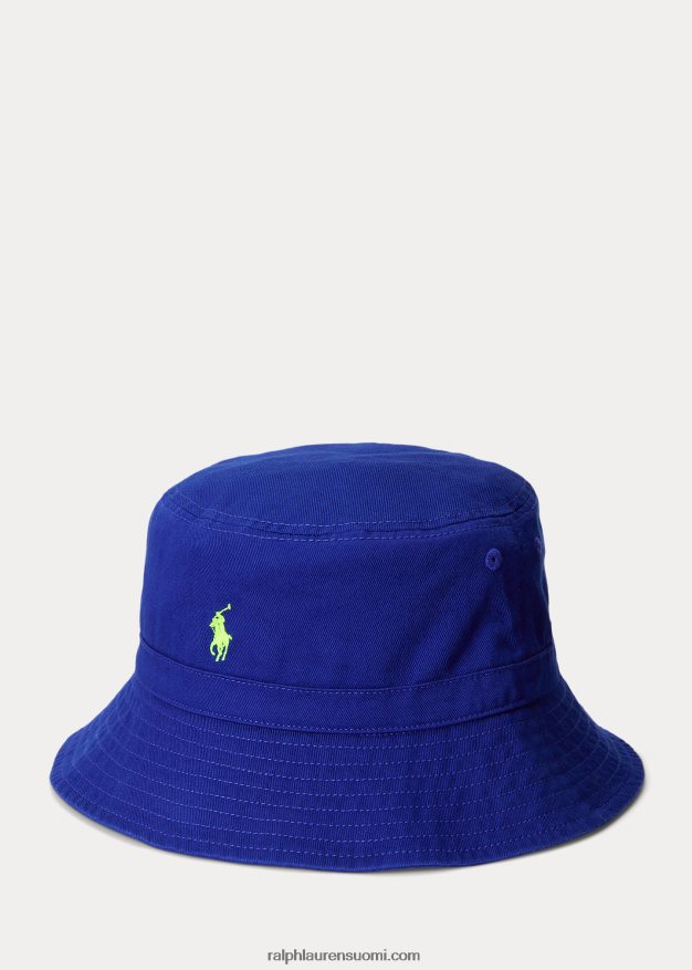 Ralph Lauren lapset puuvillatvilli ämpärihattu 0Z24ZR6637 kuninkaallinen perintö