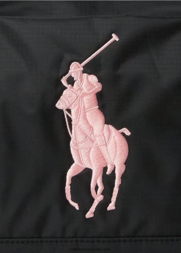 Ralph Lauren lapset iso poni ripstop duffeli 0Z24ZR7130 musta