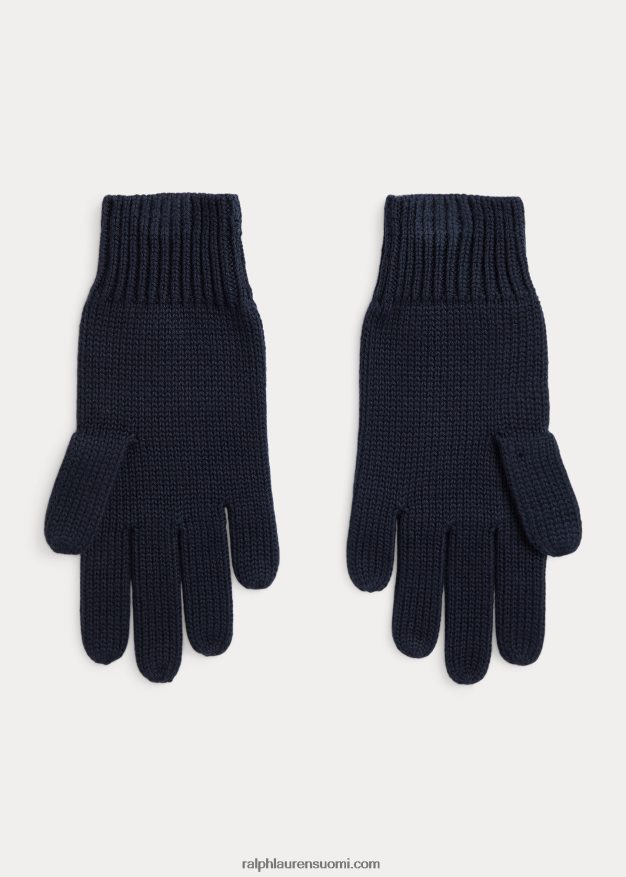 Ralph Lauren lapset pooloponin puuvillahanskat 0Z24ZR6447 rl laivasto