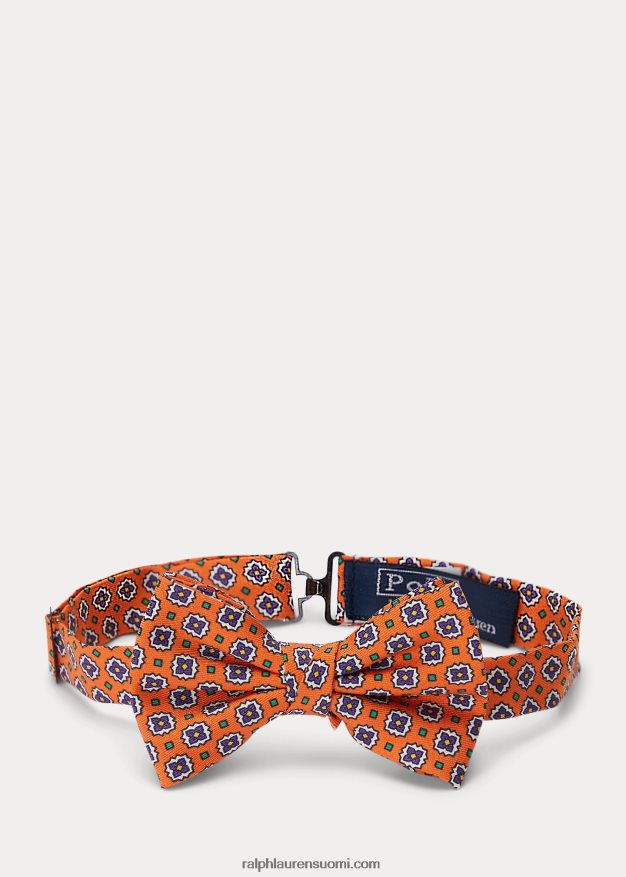 Ralph Lauren lapset esisidottu printti silkkirusetti 0Z24ZR6195 oranssi