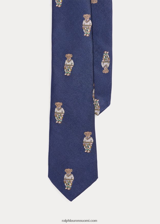 Ralph Lauren lapset poolokarhu silkki repp solmio 0Z24ZR5838 laivasto