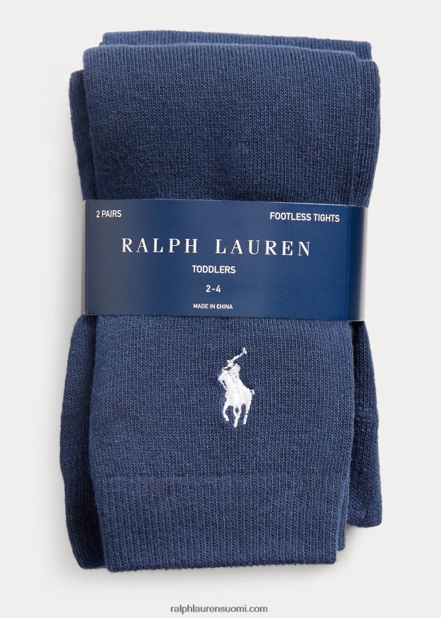 Ralph Lauren lapset jalkattomat sukkahousut 2 kpl 0Z24ZR6955 laivasto