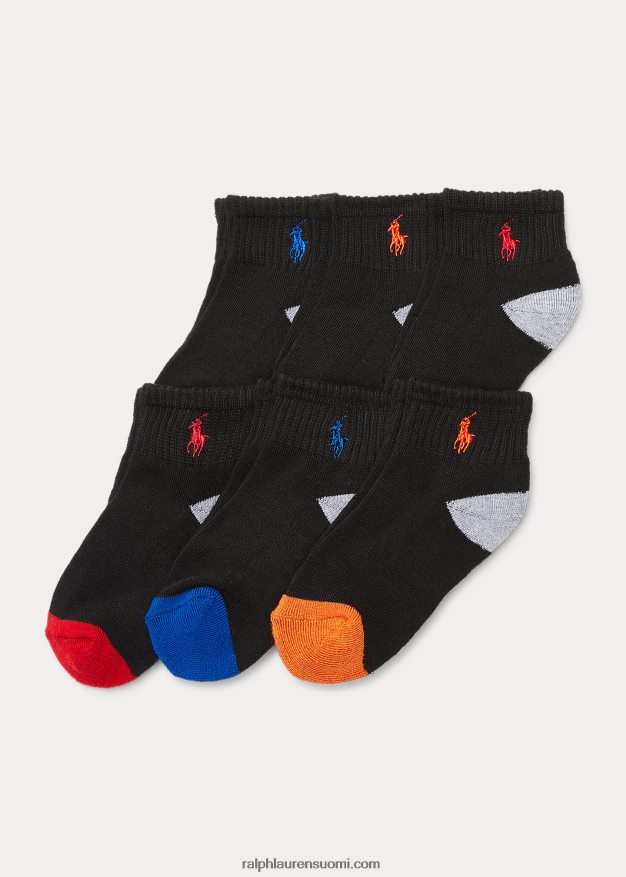 Ralph Lauren lapset nilkkasukka 6 kpl 0Z24ZR5959 musta