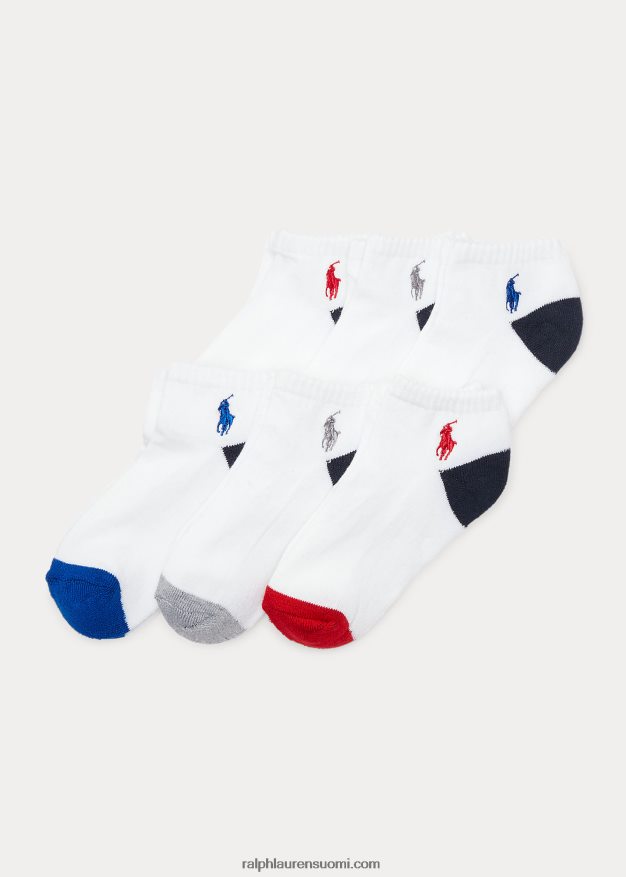 Ralph Lauren lapset urheilusukat 6 kpl 0Z24ZR5957 valkoinen