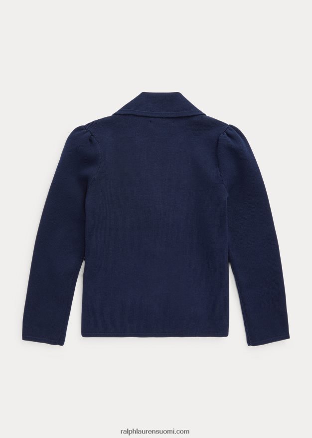 Ralph Lauren lapset neulottua puuvillasekoitetta bleiseri 0Z24ZR6918 rl laivasto