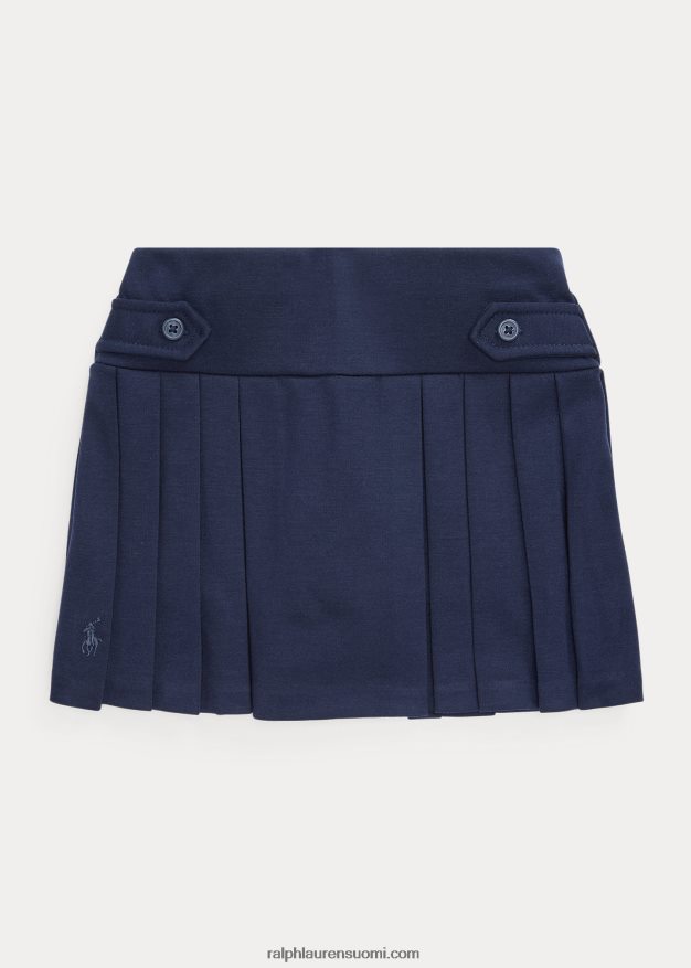 Ralph Lauren lapset laskostettu ponte skort 0Z24ZR6796 rl laivasto