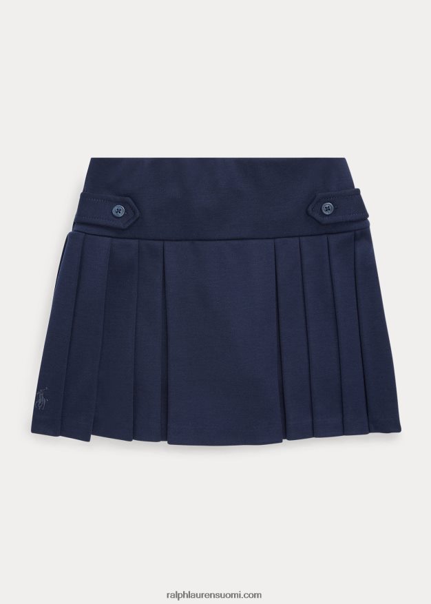 Ralph Lauren lapset laskostettu ponte skort 0Z24ZR7048 rl laivasto