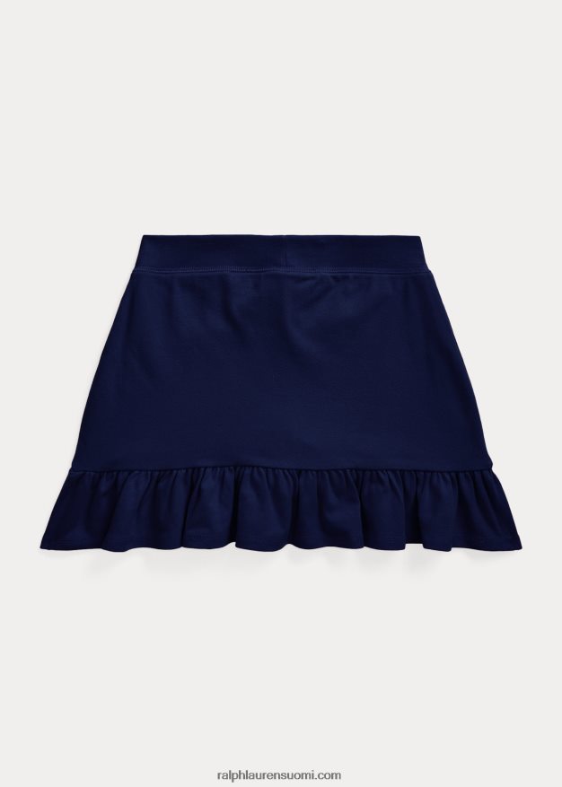 Ralph Lauren lapset röyhelöinen joustava verkkoskort 0Z24ZR6970 hienostunut laivastonsininen / ripaus vaaleanpunaista