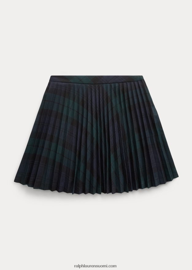 Ralph Lauren lapset tartaaninen ruudullinen laskoshame 0Z24ZR6890 blackwatch tartan