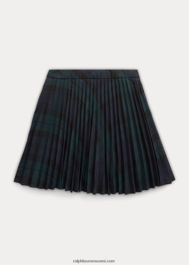 Ralph Lauren lapset tartaaninen ruudullinen laskoshame 0Z24ZR6890 blackwatch tartan