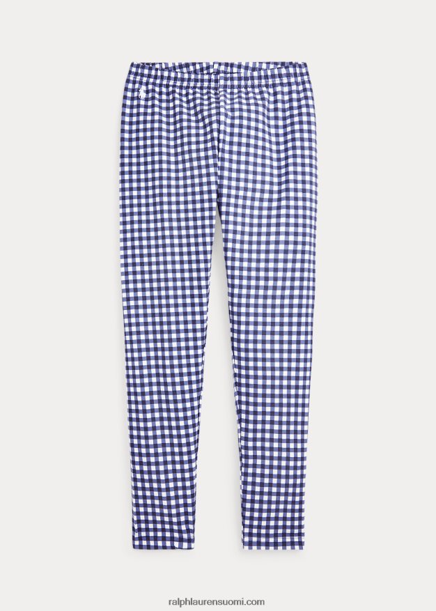 Ralph Lauren lapset gingham stretch jersey leggingsit 0Z24ZR7564 sininen gingham