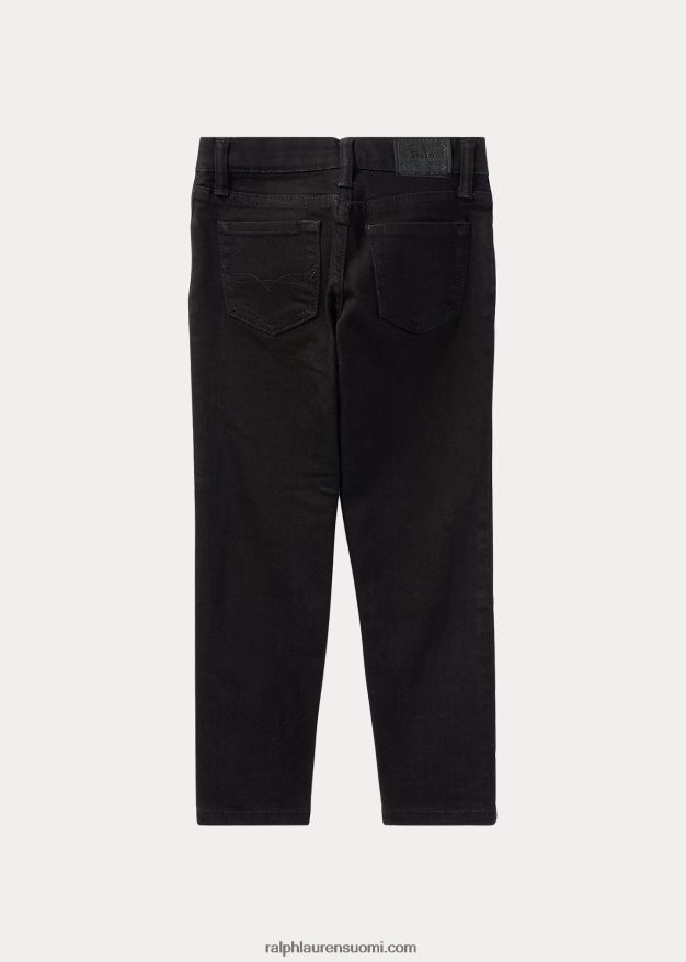 Ralph Lauren lapset hampton suora stretch farkku 0Z24ZR5947 leipuri musta pesu