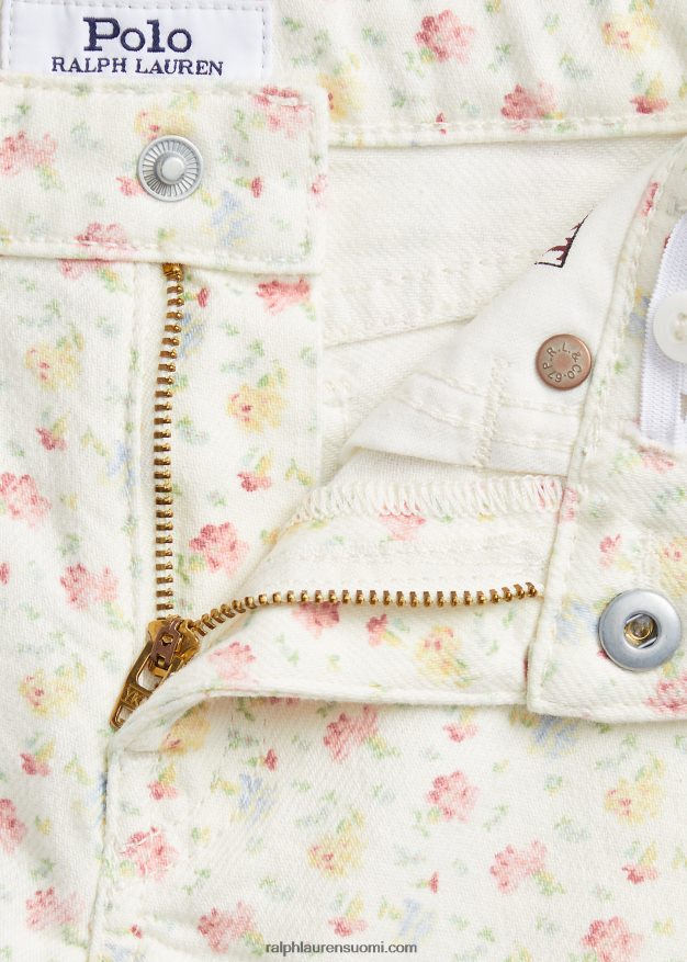 Ralph Lauren lapset kukkakuvioitu leveälahkeinen farkku 0Z24ZR6838 nahid kukkainen