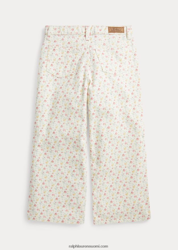 Ralph Lauren lapset kukkakuvioitu leveälahkeinen farkku 0Z24ZR7083 nahid kukkainen
