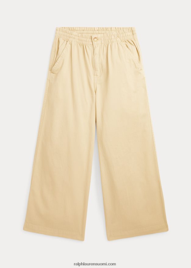 Ralph Lauren lapset leveälahkeiset puuvillatvillihousut 0Z24ZR7493 tali kerma