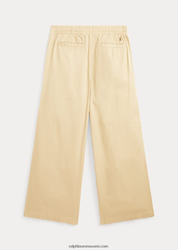 Ralph Lauren lapset leveälahkeiset puuvillatvillihousut 0Z24ZR7493 tali kerma