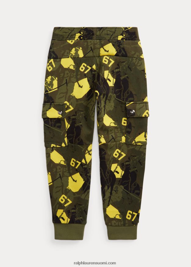 Ralph Lauren lapset logo kaksoisneulottu cargo lenkkeilyhousut 0Z24ZR9802 huippukokous camo