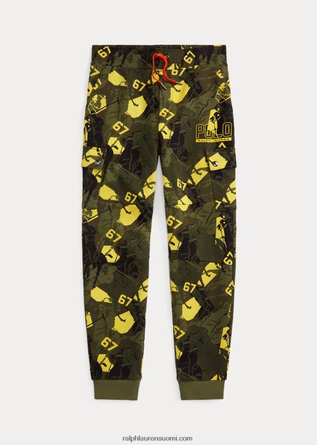 Ralph Lauren lapset logo kaksoisneulottu cargo lenkkeilyhousut 0Z24ZR9829 huippukokous camo