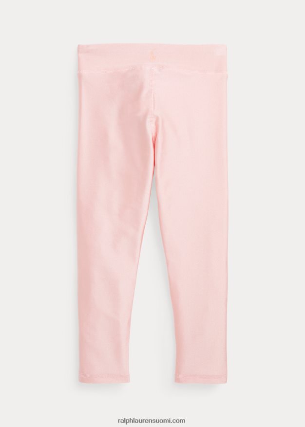 Ralph Lauren lapset metalliset stretch-sekoitusleggingsit 0Z24ZR7442 vaaleanpunainen hiekka