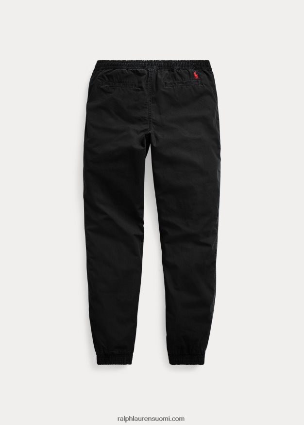 Ralph Lauren lapset puuvillapopliini lenkkeilyhousut 0Z24ZR6048 musta