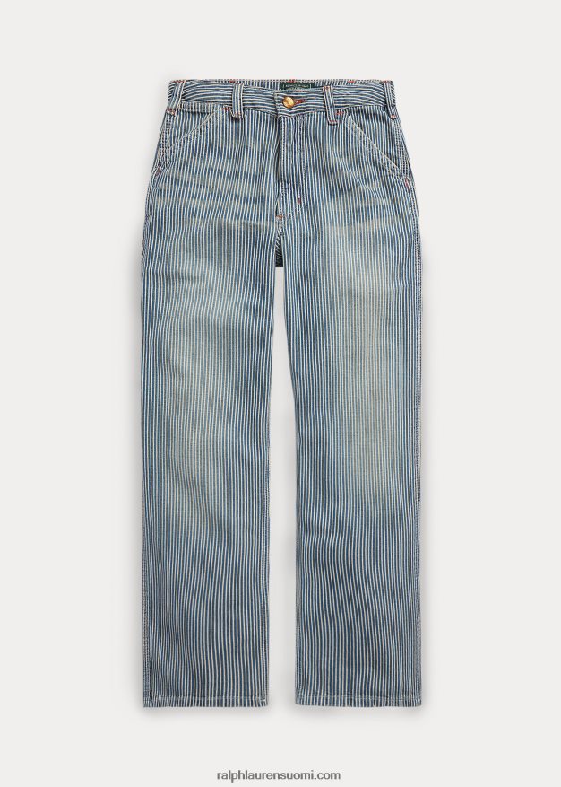 Ralph Lauren lapset raidalliset farkkupuusepän housut 0Z24ZR6184 windley pesu