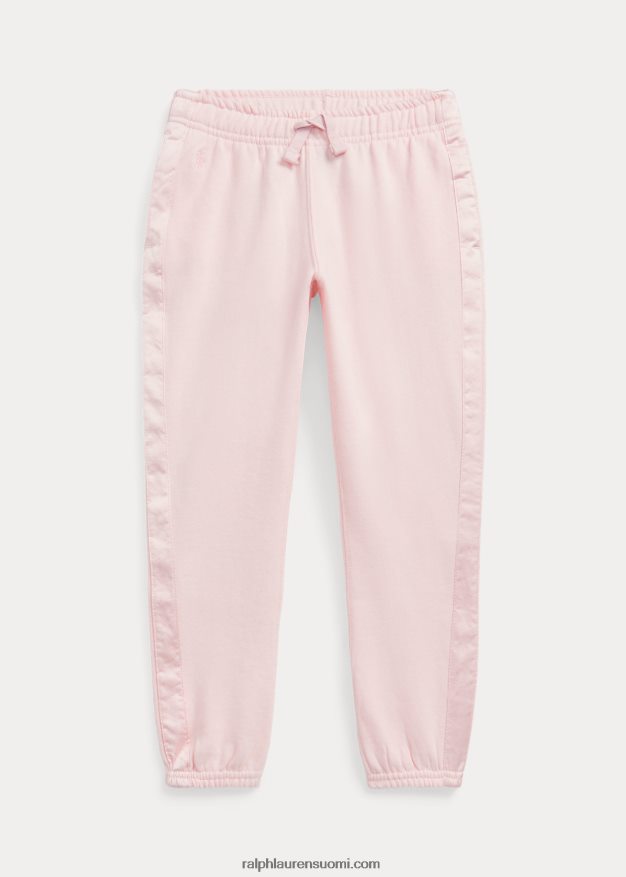 Ralph Lauren lapset raidalliset fleece-lenkkihousut 0Z24ZR7436 akaasia pinkki