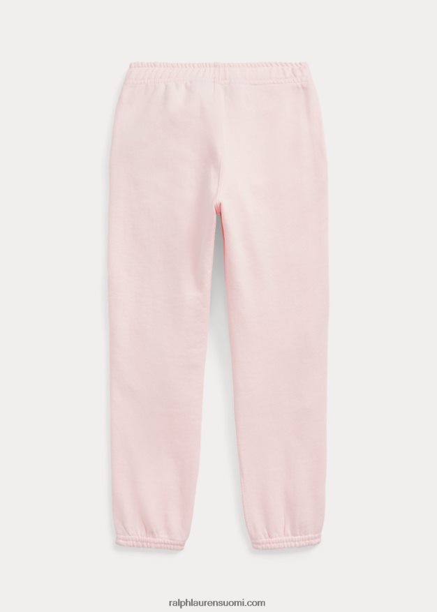 Ralph Lauren lapset raidalliset fleece-lenkkihousut 0Z24ZR7436 akaasia pinkki