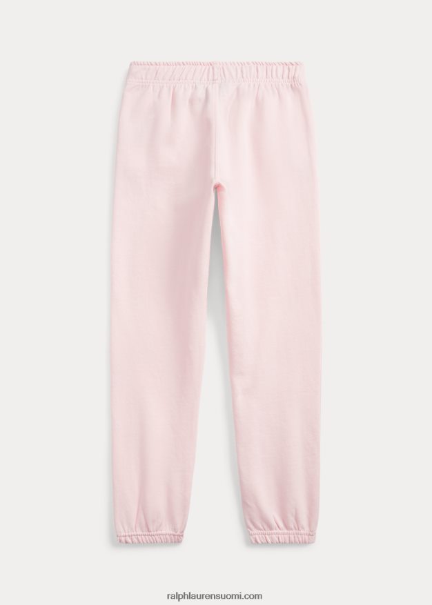 Ralph Lauren lapset raidalliset fleece-lenkkihousut 0Z24ZR7607 akaasia pinkki