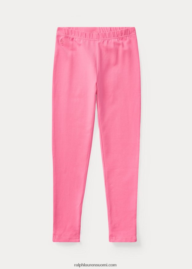 Ralph Lauren lapset rusetti jersey leggingsit 0Z24ZR7639 Baa pinkki
