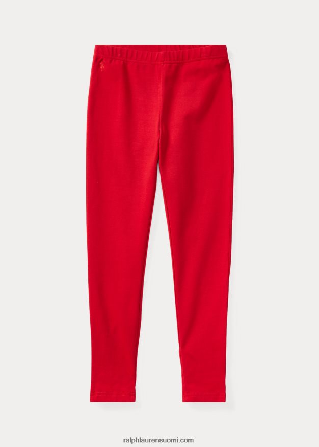Ralph Lauren lapset rusetti jersey leggingsit 0Z24ZR7642 park ave punainen